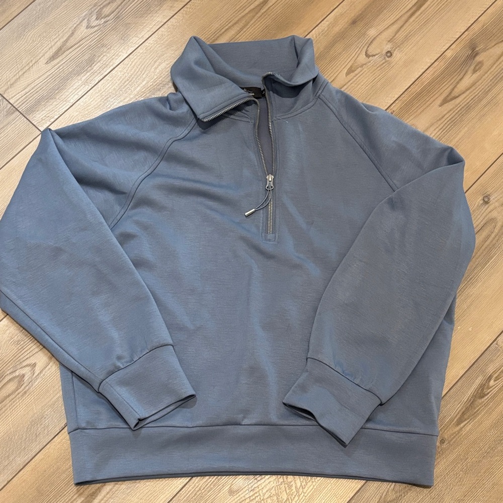 Women’s  Blue Half-Zip Sweater